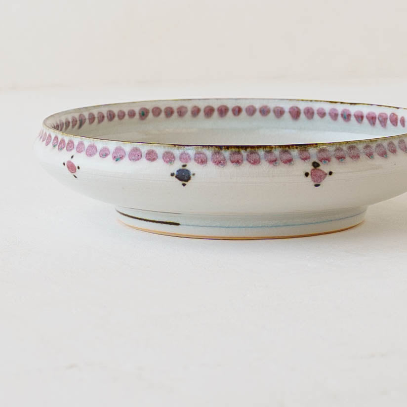 18cm plate small flower Red｜Tosai gama