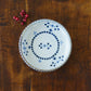 12cm plate small flower Blue｜Tosai gama