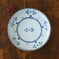 18cm plate small flower Blue｜Tosai gama