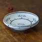 21cm plate small flower Blue｜Tosai gama
