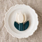 Flower chopstick rest Tulip white｜Michi Tsujimoto