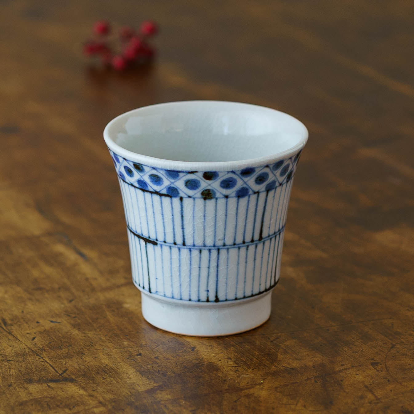 Teacup old Tobe pattern  Blue | Tosai gama