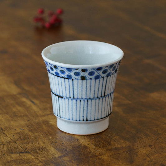 Teacup old Tobe pattern  Blue | Tosai gama