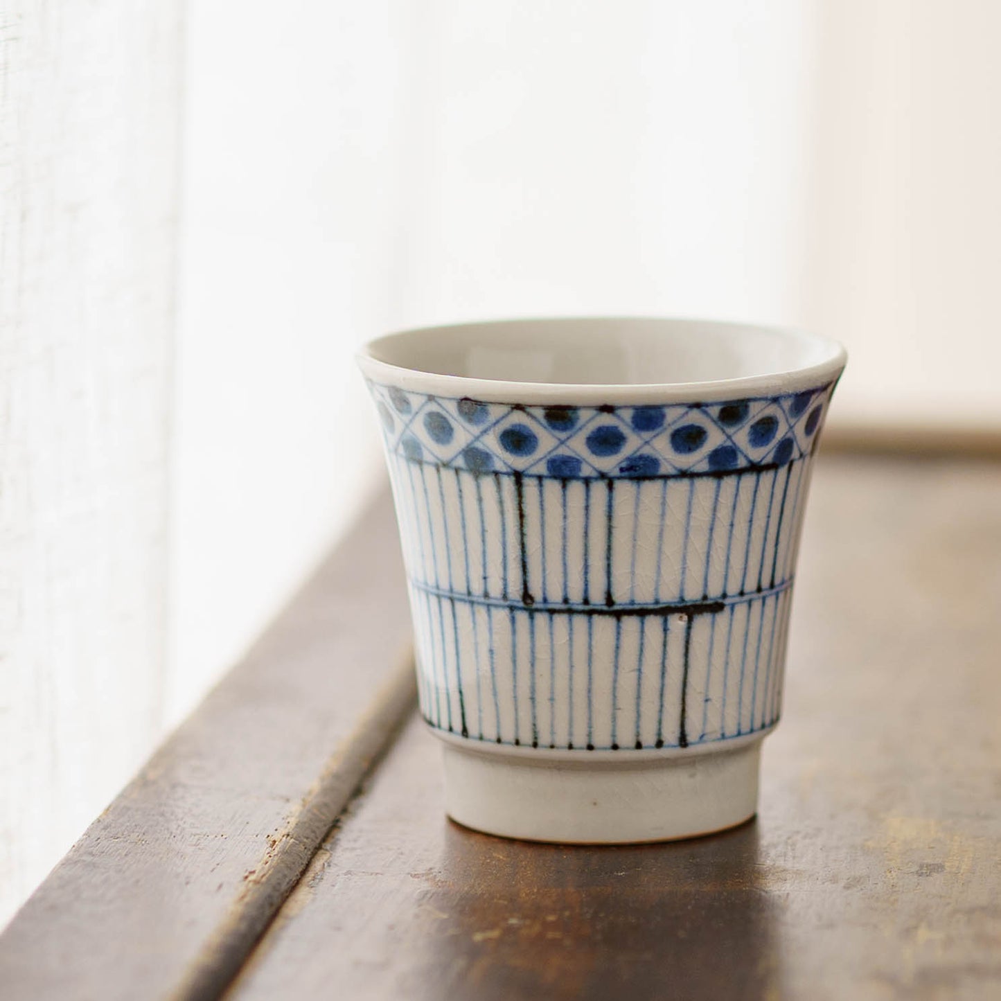 Teacup old Tobe pattern  Blue | Tosai gama