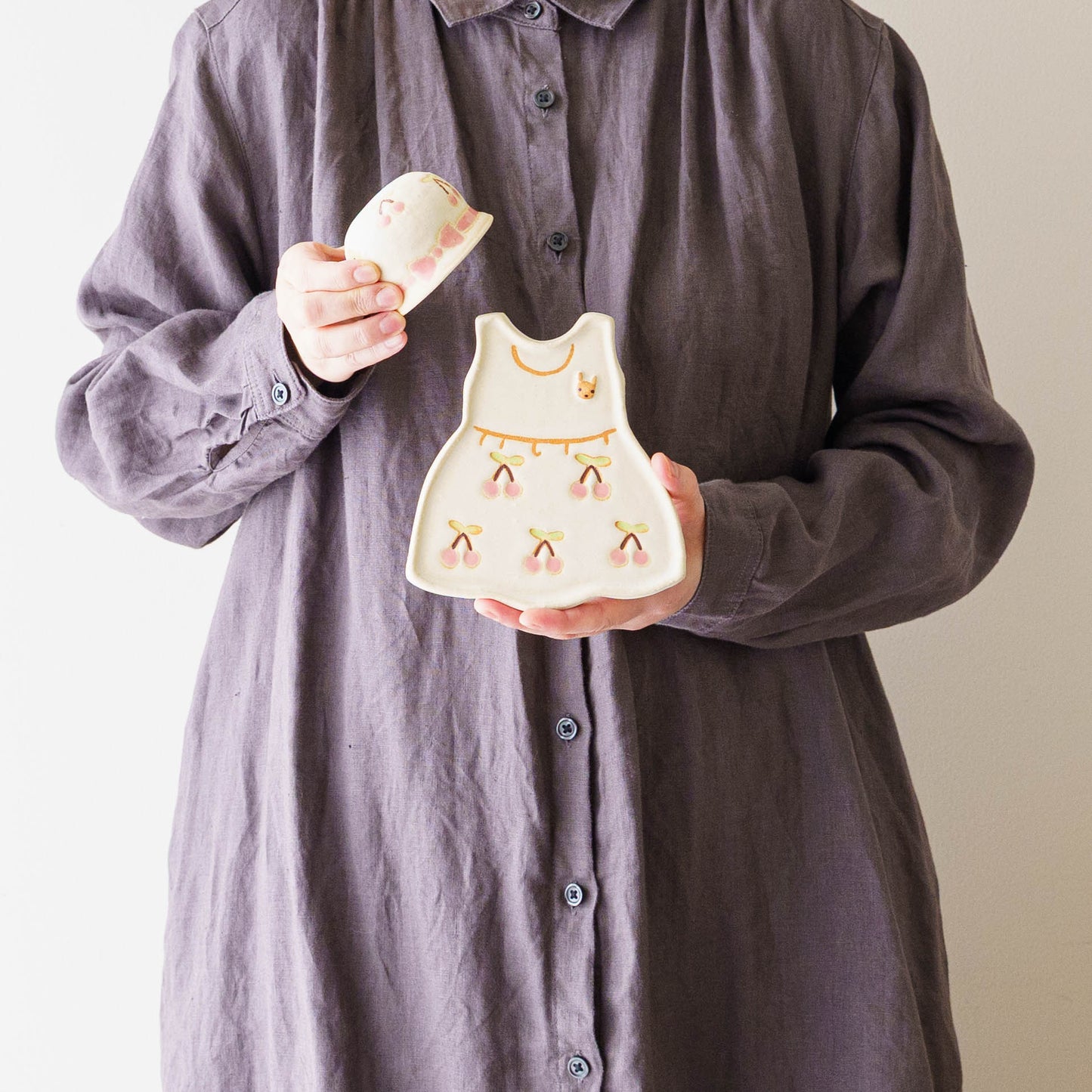 Hat and Dress Set Pink Cherry | Kimura Ryoko