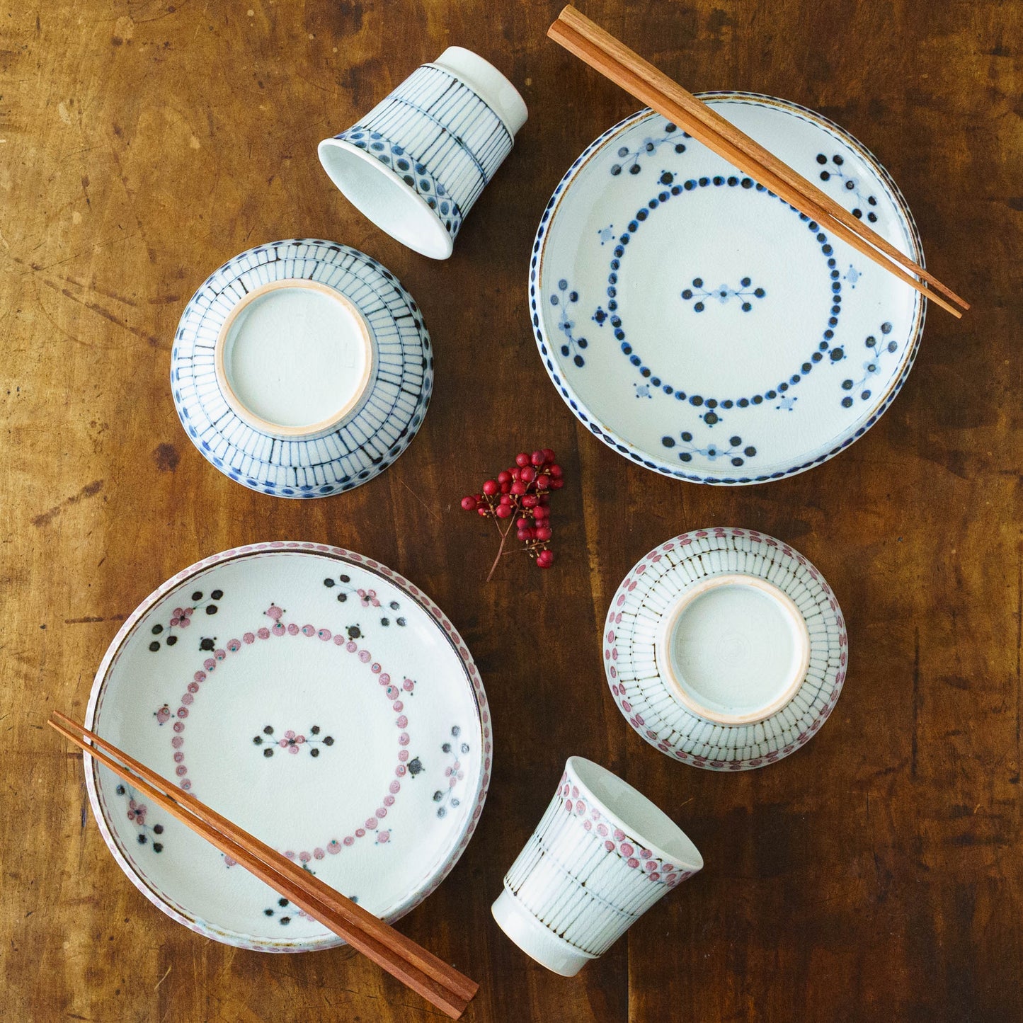Teacup old Tobe pattern  Blue | Tosai gama