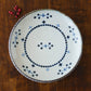 21cm plate small flower Blue｜Tosai gama