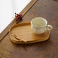 Round Corner mini tray ash  | Tomoharu Funahashi