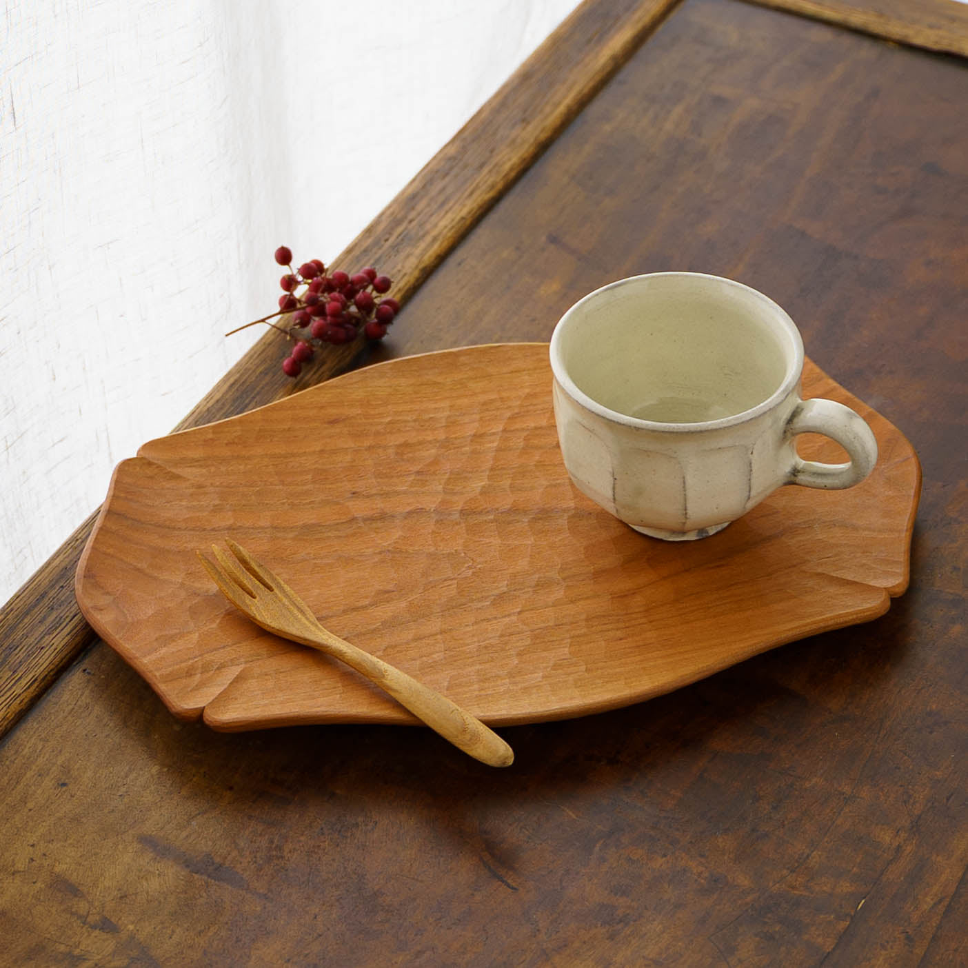 Kikkou plate L Cherry | Tomoharu Funahashi