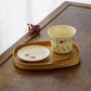 Round Corner mini tray ash  | Tomoharu Funahashi