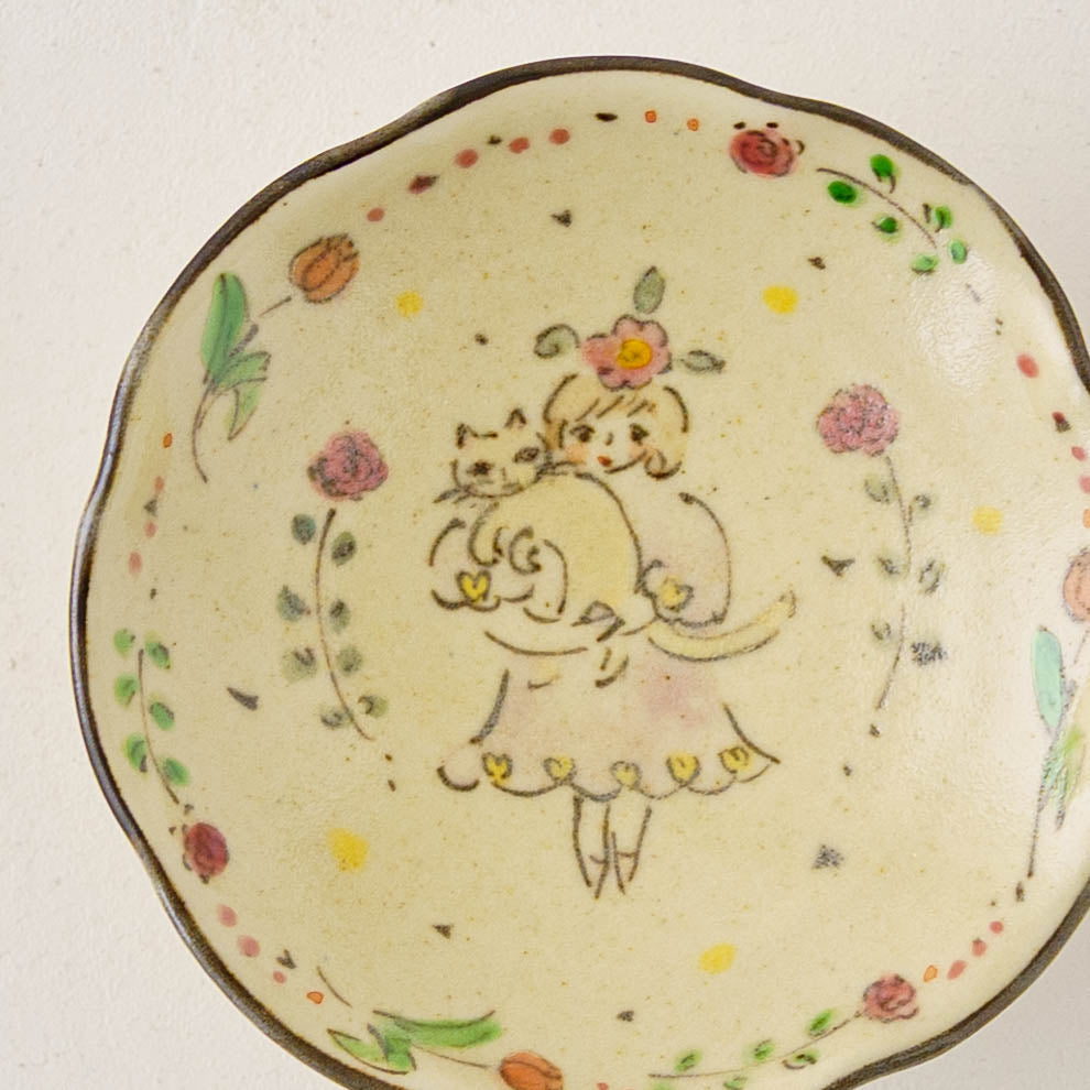 Hugging Cat Mini Plate | Hahamiya