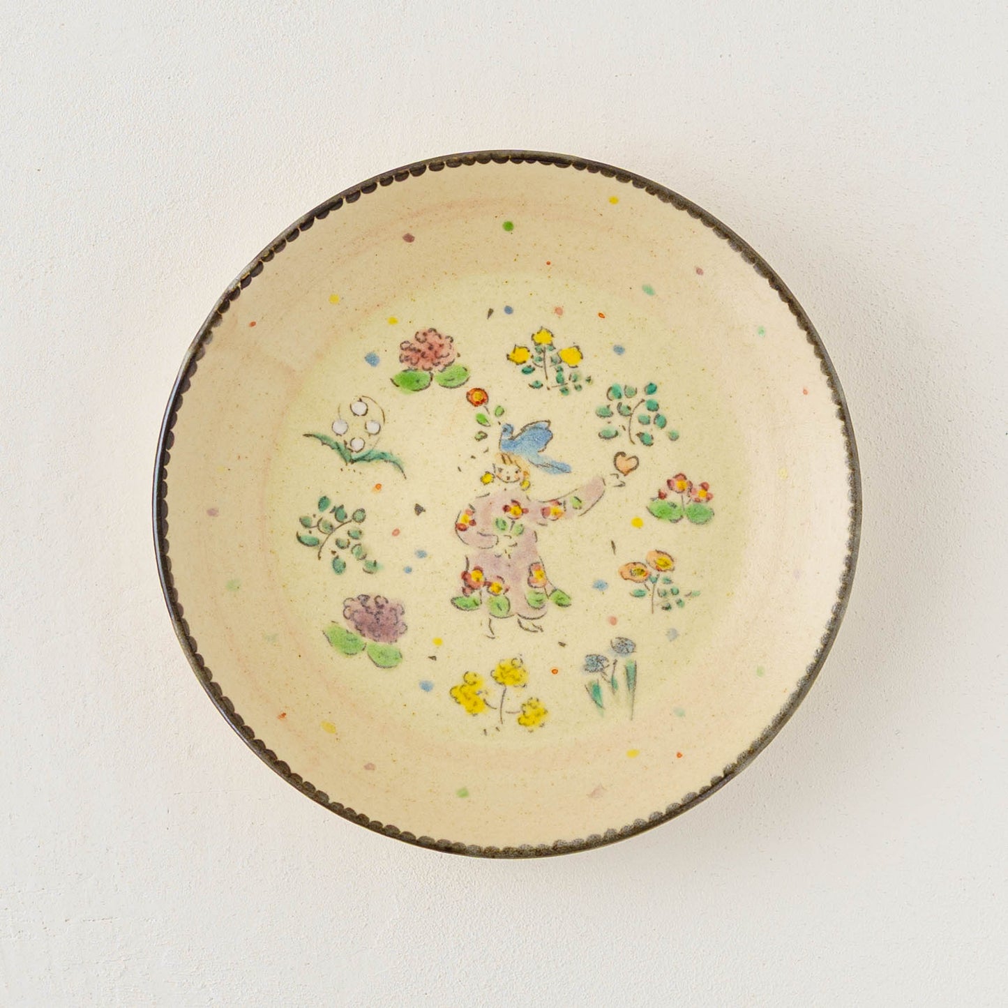 Flower Dress Girl Plate｜Hahamya