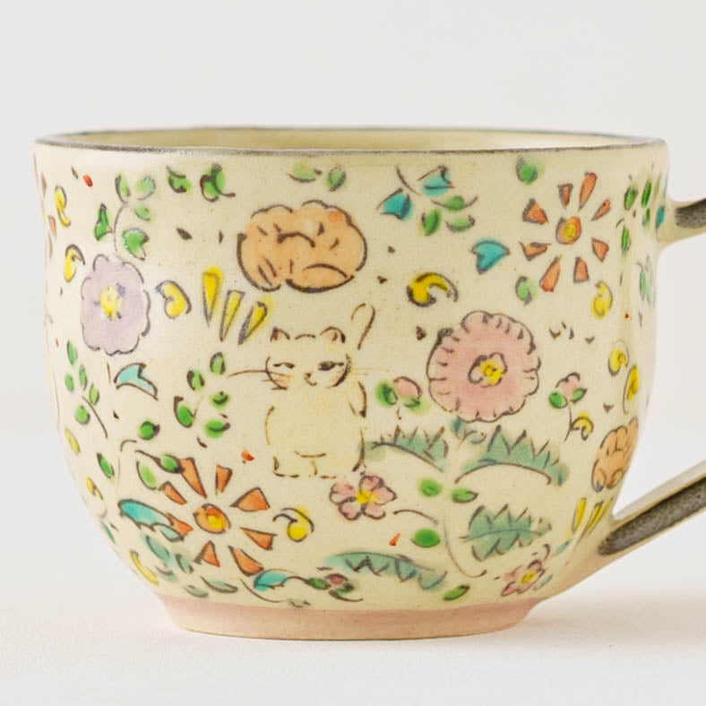 happyねこちゃんコーヒーカップ｜ははみや