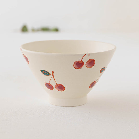 波佐見焼　fruits　ごはん茶碗　サクランボ　Hasamiyaki Rice Bowl Cherry