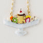 Embroidered Bag Charm Purin a la Mode | Aonoie