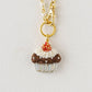 Embroidered Bag Charm Chocolate Cupcake | Aonoie