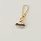 Embroidered Bag Charm Chocolate Cupcake | Aonoie