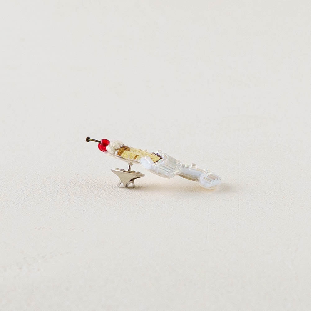 Embroidered Pin Brooch  Retro Pudding | Aonoie
