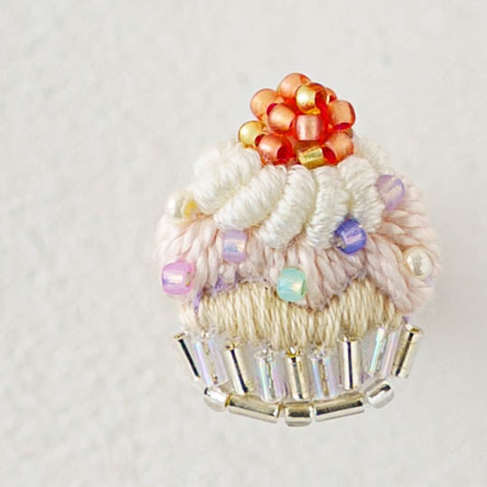 Embroidered Ring  Cupcake | Aonoie