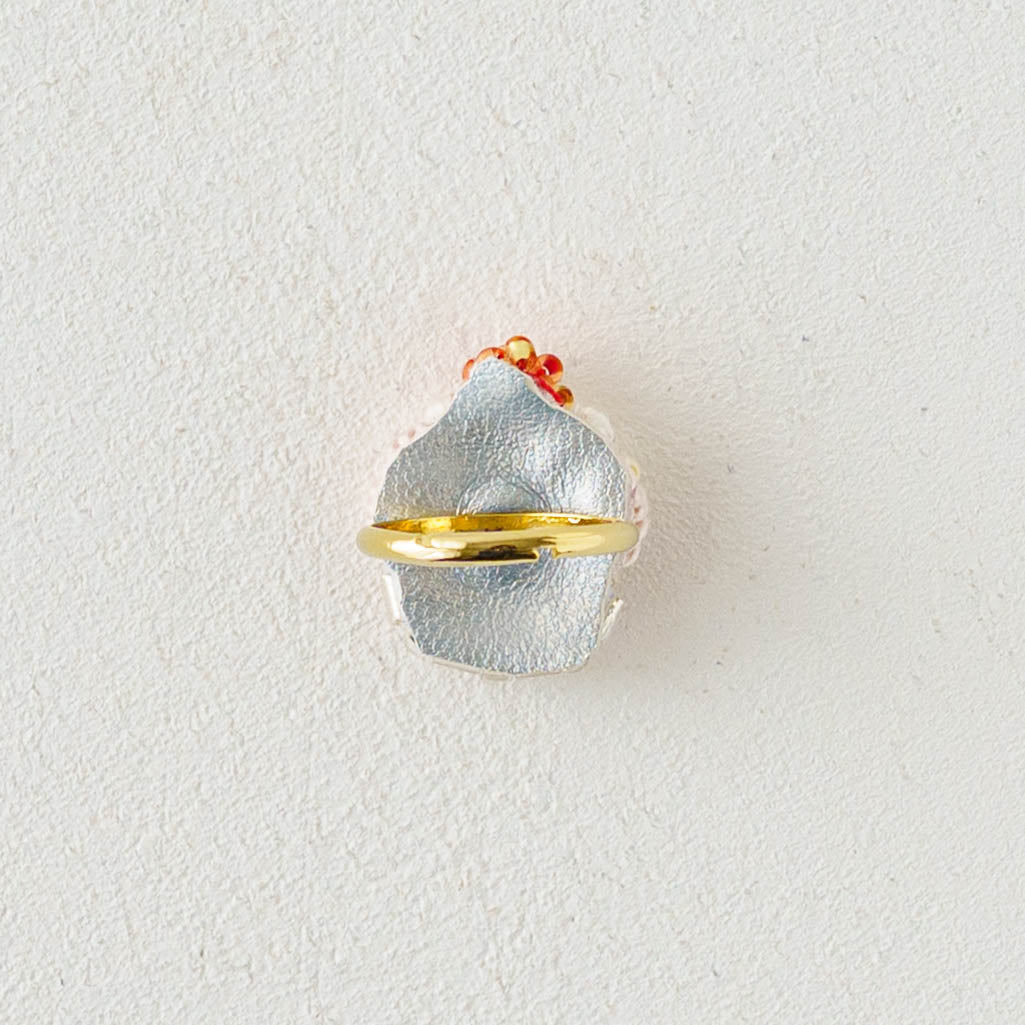 Embroidered Ring  Cupcake | Aonoie