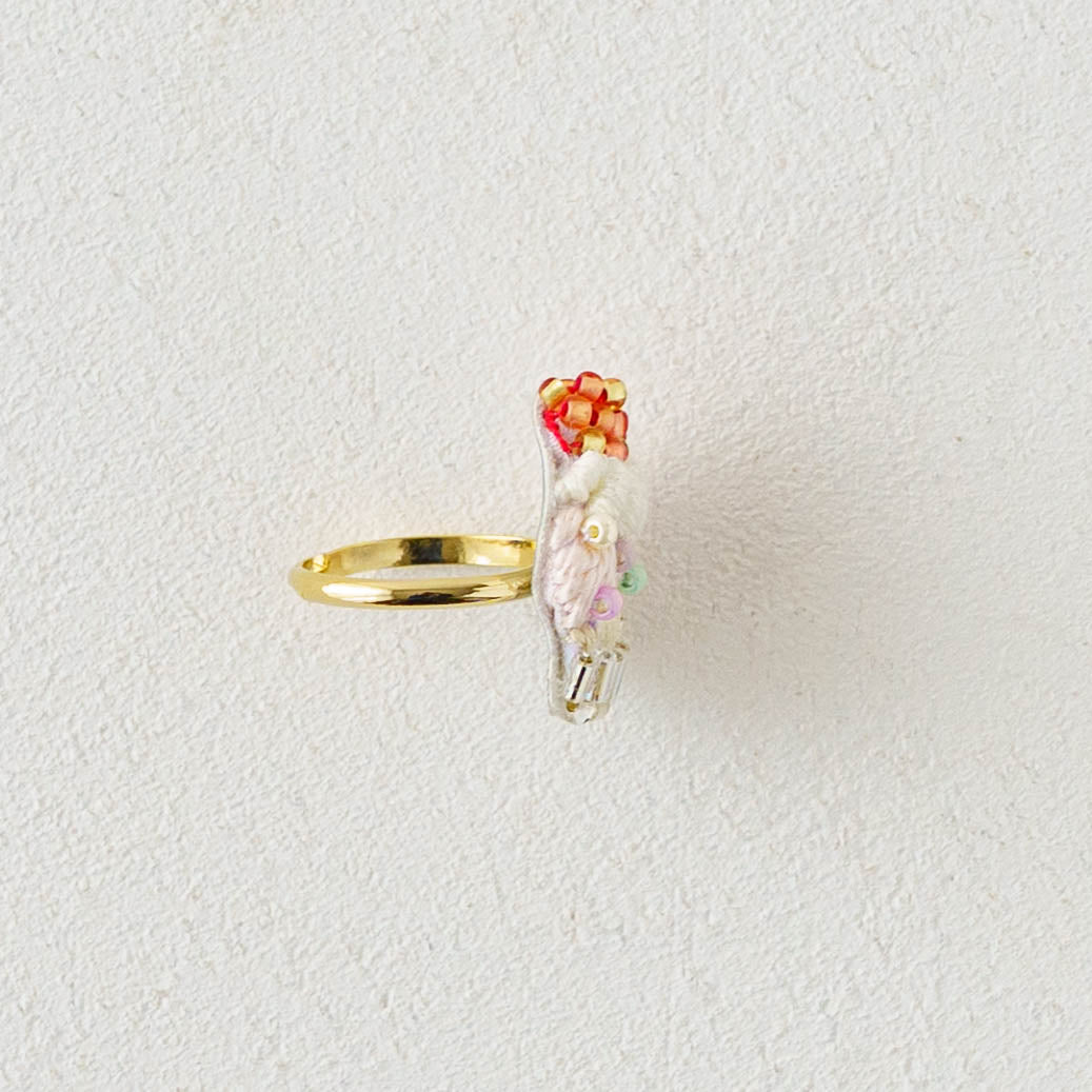 Embroidered Ring  Cupcake | Aonoie