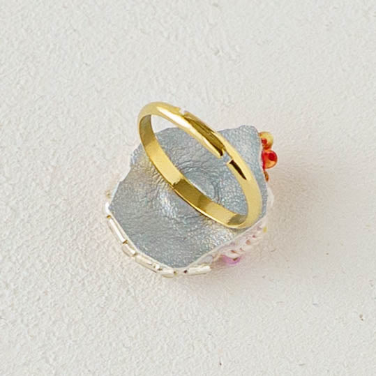 Embroidered Ring  Cupcake | Aonoie