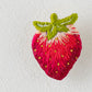 Embroidered brooch Strawberry | Aonnoie
