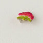 Embroidered brooch Strawberry | Aonnoie