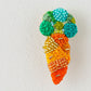 Embroidered Carrot Brooch | Aono ie