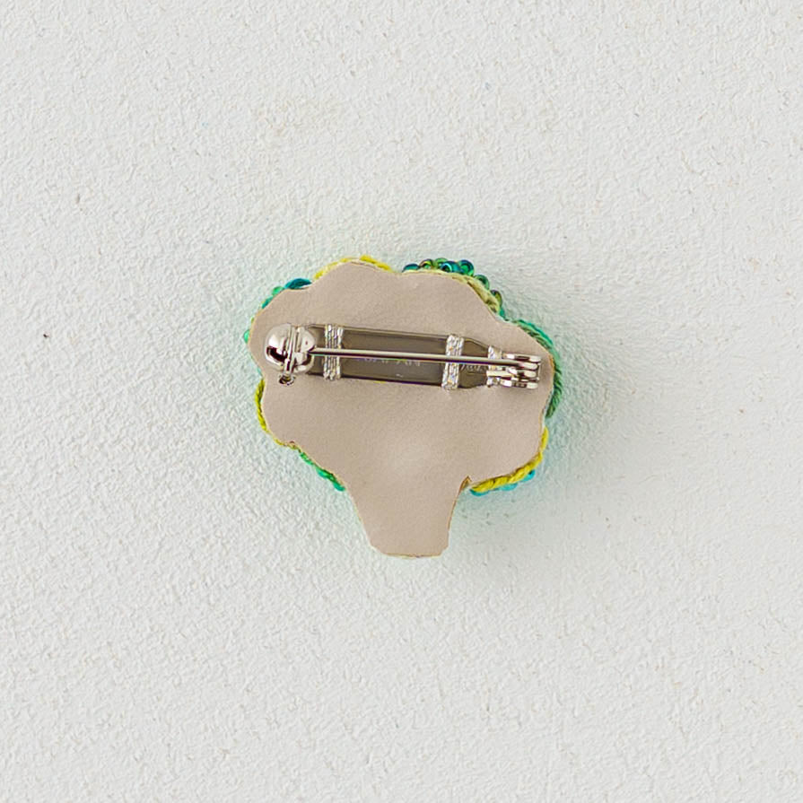 Embroidered Brooch  Broccoli | Aonoie