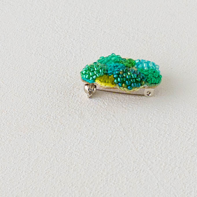 Embroidered Brooch  Broccoli | Aonoie