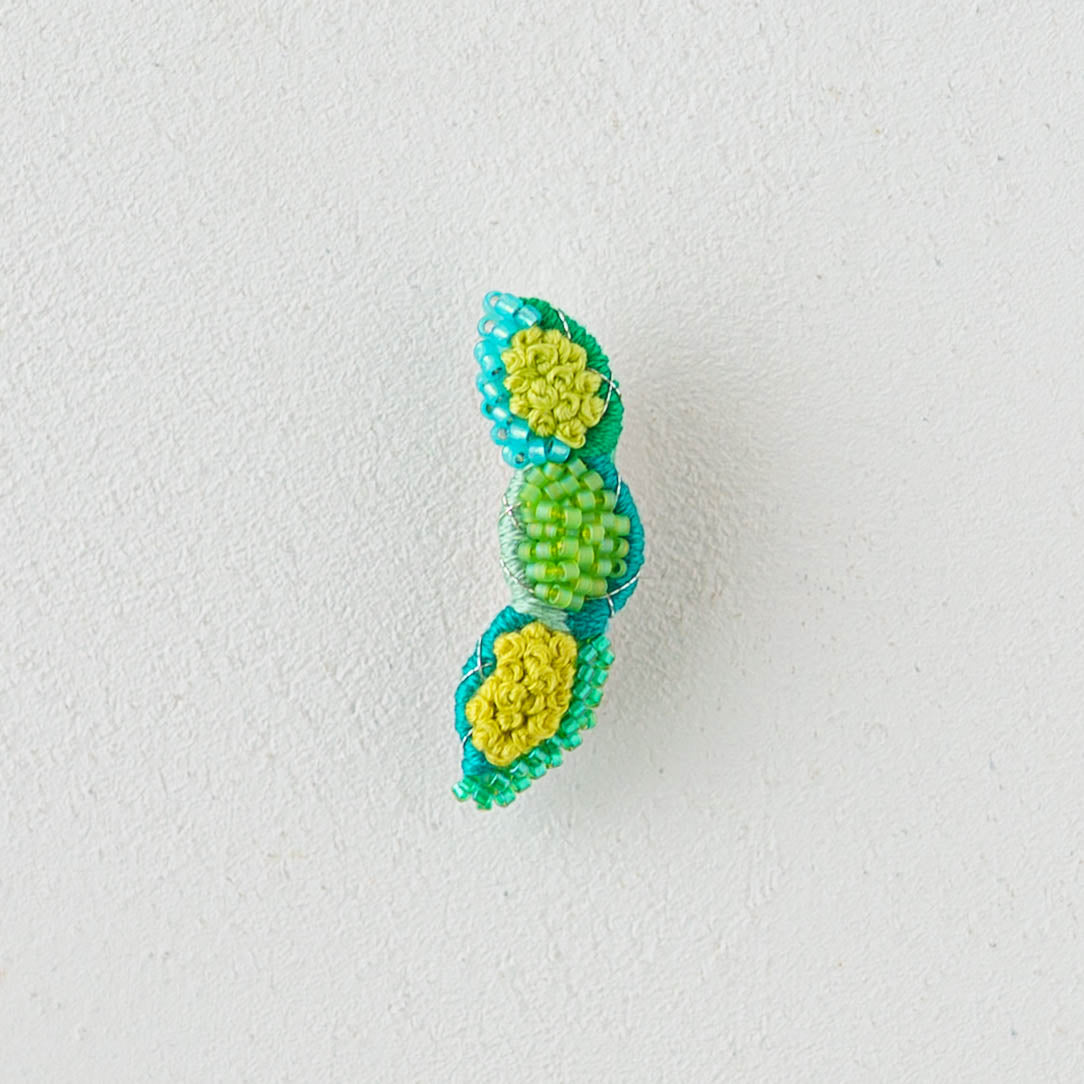 Embroidery Brooch Edamame | Aonoie