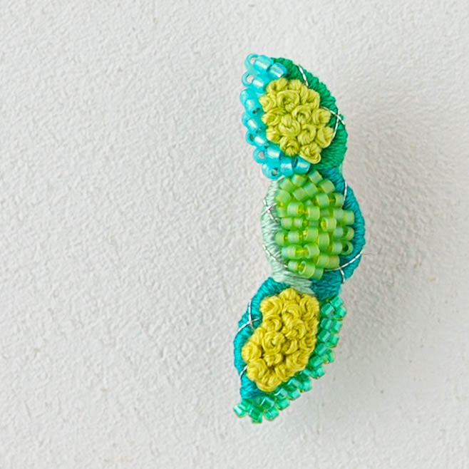 Embroidery Brooch Edamame | Aonoie
