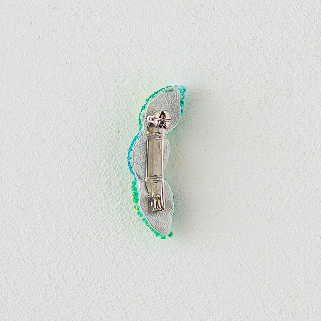 Embroidery Brooch Edamame | Aonoie