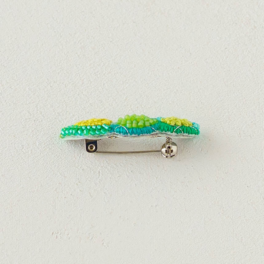 Embroidery Brooch Edamame | Aonoie