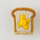 Embroidered brooch Buttered Toast｜Aonoie