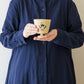 Cup cat and girl, yellow | Aya Watanuki