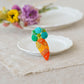 Embroidered Carrot Brooch | Aono ie