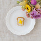 Embroidered brooch Buttered Toast｜Aonoie
