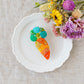 Embroidered Carrot Brooch | Aono ie