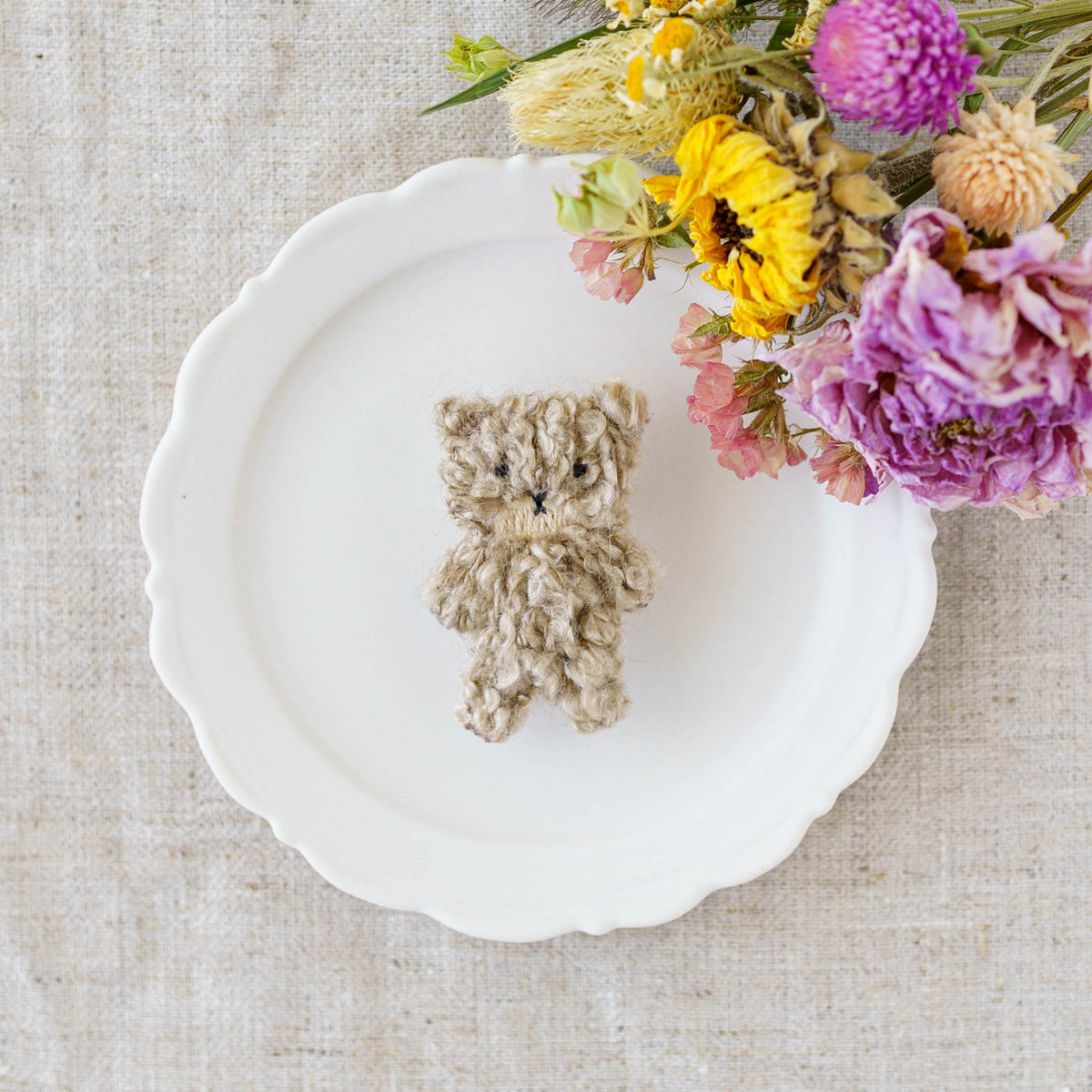 Embroidered Brooch Bear | Aonoie