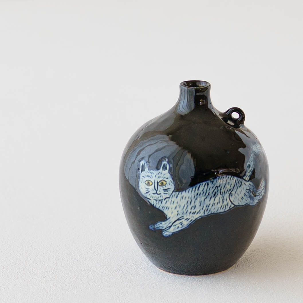 Vase Cat B｜poetoria Yuka Taneda