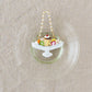 Embroidered Bag Charm Purin a la Mode | Aonoie