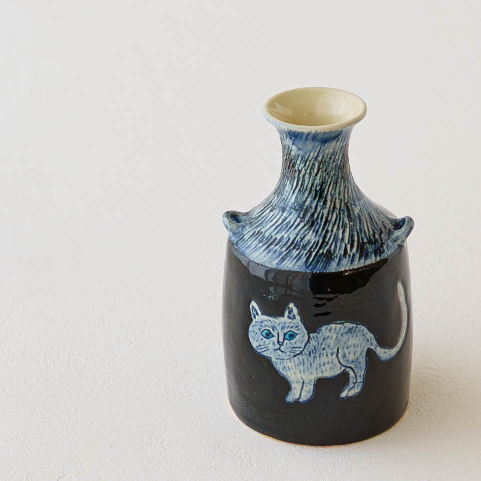 Vase Cat D｜poetoria Yuka Taneda