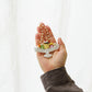 Embroidered Bag Charm Purin a la Mode | Aonoie