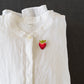 Embroidered brooch Strawberry | Aonnoie
