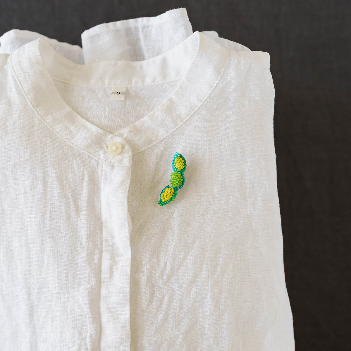 Embroidery Brooch Edamame | Aonoie
