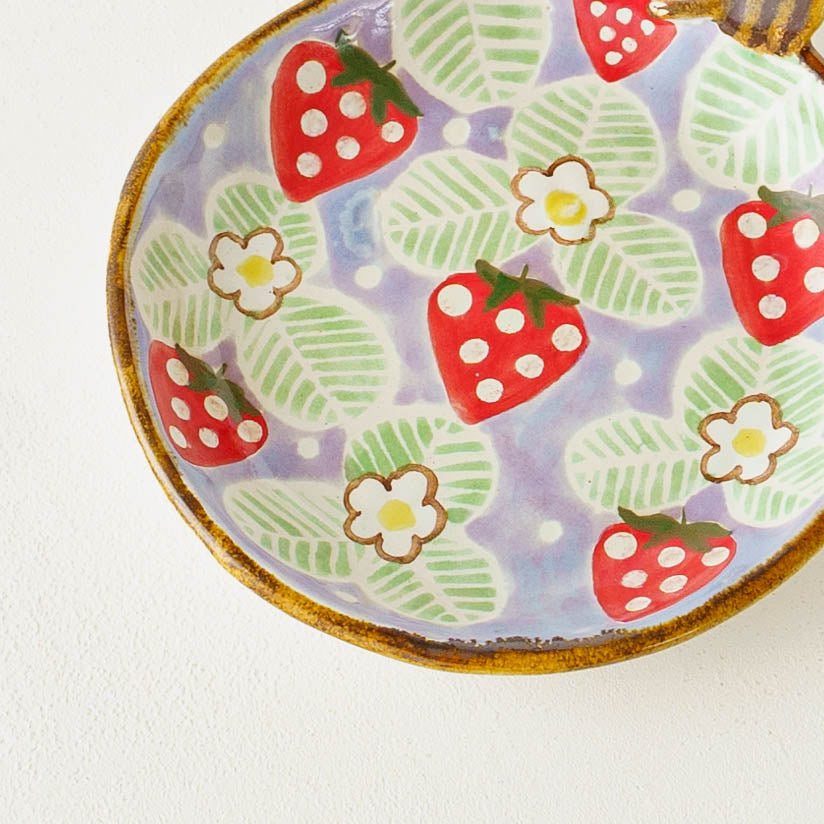 Squirrel Strawberry Small Plate | Aiko Miura