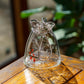 Goldfish drawstring vase clear M | Gokurakuji Glass Studio
