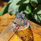 Goldfish drawstring vase blue S | Gokurakuji Glass Studio